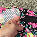 Betsey Johnson  Pink Floral Polka Dot Top Photo 6
