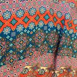 Tolani  Silk Printed Bell Sleeve Tunic Dress Photo 7