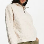 Madewell ‎ Diamond Jacquard Half-Zip Pullover Top Photo 0