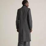 Quince Italian Wool Double-Breasted Coat Heather Charcoal XS NWT Photo 3