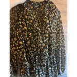 Aakaa  dress size small floral dark forest fall long sleeve western Photo 4