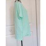 Zella Womens Twist T-Shirt Short Sleeve Crew Neck Active Green Statue Size (M) Photo 1