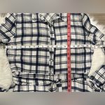 Umgee  Navy and White Checkered Dress Size L Photo 8