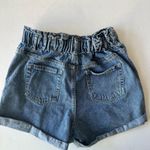 Love Tree  Double Buttoned Paper Bag Waistband Denim Shorts Photo 5