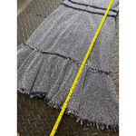 Rebecca Taylor  Navy Blue and White Tweed Dress with Frayed Details Size 4‎ Photo 8