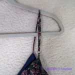 Allison Joy Allison‎ Joy floral spaghetti adjustable strap ruched dress, size L Photo 10