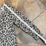 Susina Women’s Long Sleeve Floral Boatneck Blouse XS Gray Photo 1