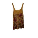 Urban Outfitters  Yellow Floral Crochet Flowy Mini Dress Size XS Boho Cottage Photo 2