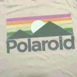 Polaroid  cropped‎ t-shirt pink Sz 2XL Photo 1