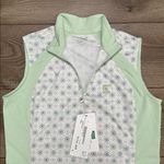 Riding Sport Airless Sleeveless Equestrian 1/4 Zip Kaleidoscope Top Size Small Green Photo 1