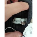 ANINE BING Sz M Victoria Black Long Sleeve Cut Out Turtleneck Top sweater Photo 5