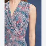 Anthropologie MAEVE jacquard soft stretchy floral dress size 8 Purple Photo 3