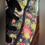 Sequined, floral high tops, women’s size 11 Black Photo 5