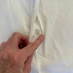 Theory  - Hidden Button Front Long Sleeve Shirt in White Photo 3