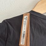 SKIMS  Fits Everybody Crew Neck Long Sleeve Dress in Onyx, Size XXS Photo 3