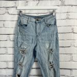 Rue 21 High Rise Ankle Jegging Light Wash Distressed Denim Women’s Size 6 Jeans Photo 4
