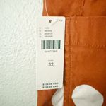 Anthropologie MAEVE x  | The Colette Wide-Leg Pants Linen Orange White Dot | 32 Photo 7