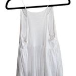 White Soaghetti Strap V Neck Tank Top Size M Photo 1