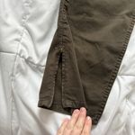 Talbots  Womens Size 6 Pants Modern Fit Zip Pockets Dark Green Zip Leg Photo 9