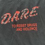 Fruit of the Loom DARE To Resist Drugs and Violence Black & Red Camo T-shirt Photo 1