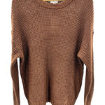 True Craft NWT  Spring Sweater Womens S‎ Brown Tunic Open Knit Lightweight Comfy Photo 0