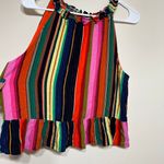 Farm Rio  Anthropologie  Striped Colorful Tank Medium Women Photo 1