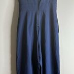 Adalyn Rae jump suit wide cropped legs XS Blue Photo 3