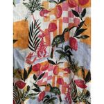 C&C California  100% Linen Shirt Blouse‎ 3X floral fruit Lounge Comfort Oversized Photo 2