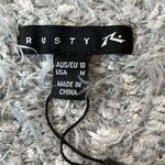 Rusty  Women’s v neck Butter cardigan Knot sweater in grey Marl size Medium Photo 3