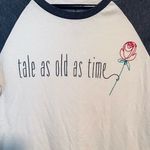 Disney  Parks Beauty and the Beast 3/4 Sleeve Top Women’s Small Photo 1