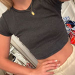 Brandy Melville  black striped top Photo 0