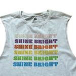 Nordstrom BP Shine Bright Rainbow Boxy Tank Top White Size Large Photo 2