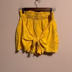 BCBGeneration  Tie-Front Shorts Yellow- Size XS Photo 2