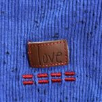 Peace Love World  Confetti Rib Knit Henley Baja Blue M A628317 NEW Photo 4