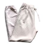 Hem and Thread White Jogger Drawstring Sweatpants Women's Size Small Photo 1