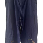 Jane Ashley  Vintage 90s‎ Women's Size XL Giraffe Safari Blue Wide Leg Pants Photo 0