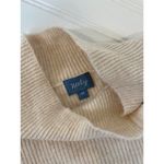 Neely Women’s Oatmeal Ribbed Mock neck Sweater Chunky Shoulder Buttons Size M Size M Photo 1