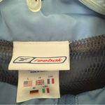 Reebok  Large Blue Full Zip Hooded Windbreaker Polyester Jacket With Pockets‎ Photo 5