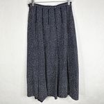 Pendleton ‎ Size 8P Skirt Midi Silk Blue White Polka Dot Lined Side Zip 1487 Photo 1