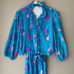 M.C.S. ltd‎ sz 18 Vintage floral dress Blue Photo 1