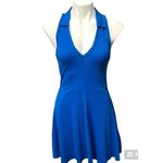 ZARA ✨ Lapel Collar Ribbed Royal Blue Sz Large Dress✨ Photo 7