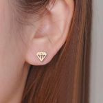 Geometric Diamond Shaped Stud Photo 0