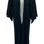 Evil Twin Cardigan One Size Long Blue Open Front Edgy Grunge Streetwear Photo 0