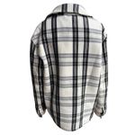 H&M  black and white plaid shirt jacket or "shacket", EUR size S, US size S Photo 4