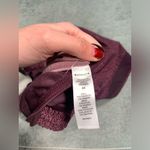 Athleta  printed mesh racer run short 4” Burgundy Athletic Shorts 3X Photo 6