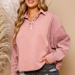 VICI KAMI CONTRAST COLLARD KNIT TOP Photo 2