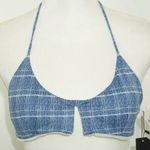 Tavik Cassis Blue & White Halter Bikini Top Small Photo 3