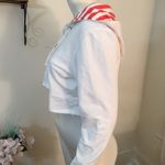 Lace up Cropped Hoodie White Size XL Photo 1