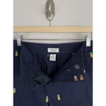 Charter Club  Pant Shop Embroidered Pineapples Navy Shorts Women’s Sz 10‎ Preppy Photo 6