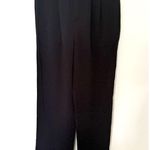 Halara High Waisted Straight Leg Work Pants Shirred Waist Zip Button Pockets ST Photo 1